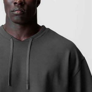 Haute qualité hommes t-shirts à manches courtes vêtements d'été décontracté blanc 100% coton couleur unie O cou hommes vêtements t-shirts - Product Image 4