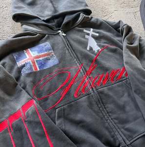 Survêtements personnalisés en coton de haute qualité pantalon de survêtement évasé en éponge française et ensemble de sweat à capuche pour hommes Streetwear ensemble de survêtements délavés à l'acide - Product Image 3