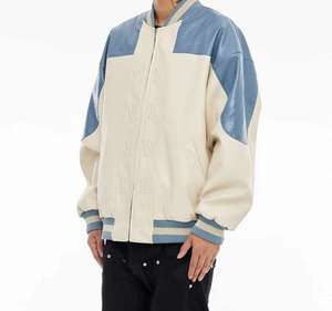 Chaqueta de Motociclista de Cuero PU Personalizada, Estilo Urbano, Unisex, con Parches de Chenilla Bordados, Estilo Vintage, OEM, Reversible por Delante, Venta al Por Mayor - Product Image 4