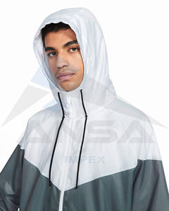 Vestes coupe-vent personnalisées OEM Odm hiver chaud imperméable tissu écologique veste coupe-vent d'extérieur pour hommes - Product Image 4