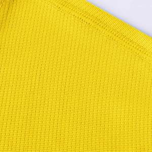 Chemises Hip Hop Basic en Spandex/Nylon à Col en V pour Hommes Demi-Manches Coupe Régulière Couleur Unie T-shirts Décontractés Été Léger Tricoté - Product Image 3