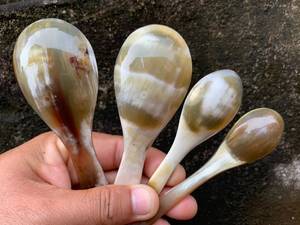 Colección de cucharas de cuerno elegante Cuerno de búfalo y vaca para una cena distintiva - Product Image 3