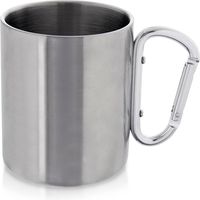 Tasse à bière en acier inoxydable avec poignée Tasse à café et thé à double paroi Gobelet isolé Tasse de voyage en métal Styles de luxe
