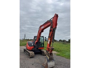 Miniexcavadora Kubota KX080-4A Usada, Equipo de Construcción Pesada Eficiente, Caja de Cambios y Rodamientos de Segunda Mano - Product Image 3