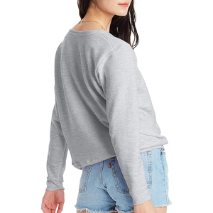 Sweat-shirt à col rond à séchage rapide pour femme pull respirant pour l'hiver matériau polaire de personnalisation de grande taille - Product Image 5