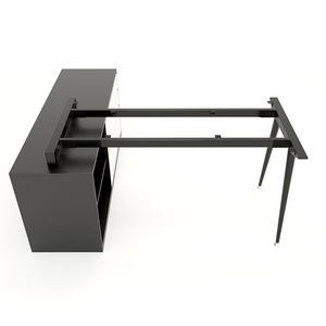 Escritorio Ejecutivo Minimalista de Roble 160x140cm con Patas de Acero HBCO021 - Product Image 4