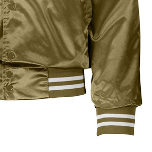 Veste de baseball en satin de haute qualité pour hommes Veste universitaire Streetwear élégante pour hommes Veste en satin à la mode pour hommes - Product Image 6