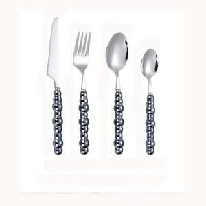 Nouveau personnaliser les couverts en nickel argenté en acier inoxydable élégant avec poignée de concepteur Simple couverts couverts - Product Image 2