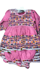 Costume pakistanais 3 pièces brodé pour enfants respirant Salwar Kameez robe prête à l'emploi dentelle pour les occasions de club robe de fille - Product Image 3