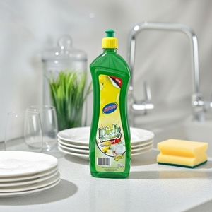 Liquide vaisselle tout-en-un PLUS Premium, 5%-15% d'ingrédients actifs, élimine les taches de graisse tenaces, parfum citron, durée de conservation de 2 ans, cuisine - Product Image 1