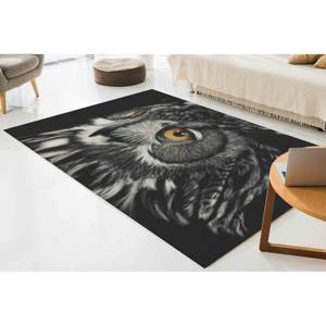 Tapis Hibou, Tapis Cadeau pour Amateurs d'Hiboux, Tapis Style Ferme, Tapis Animalier, Tapis Doux à Poils Longs - Product Image 3