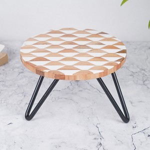 Soporte para Tartas reutilizable, respetuoso con el medio ambiente, resina de estilo americano y soporte para tartas de metal, fiesta de cumpleaños en casa de alta calidad y utensilios de cocina usados - Product Image 3