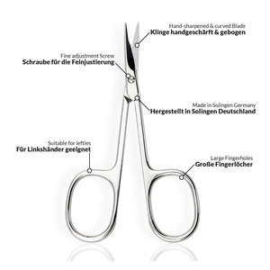 Tijeras y empujadores para cutículas de uñas de acero inoxidable de estilo ruso de precisión - Product Image 2