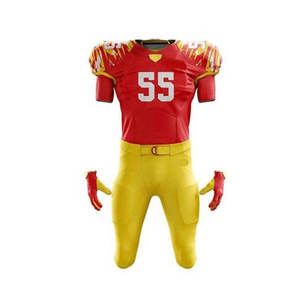 Uniforme de football personnalisé souple et durable de haute qualité, uniforme de sublimation avec impression de logo, uniforme de football américain - Product Image 5