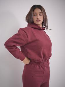 Conjunto de Pantalones y Sudadera Extra Grande de 2 Piezas para Mujer, 100% Algodón, Felpa, Ecológico, Antibolitas, Chándal Informal de Invierno, OEM - Product Image 3