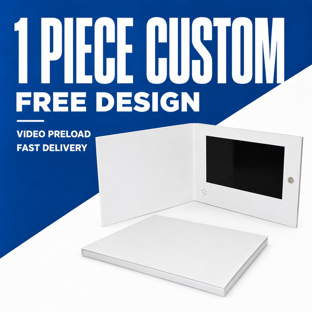 Custom Printed 7inch LCD Video Mailer Card with Speaker and Full Color Printing for Corporate Marketing Manufacturer