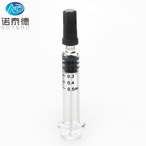 Jarum suntik tahan anak Logo kustom untuk kosmetik 0.5ml alat suntik kaca kunci Luer - Product Image 2