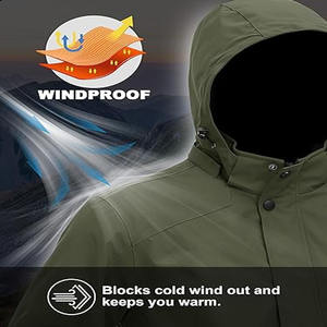 2025 Hot Selling Best Quality Rain Jacket <b>Winter</b> <b>Warm</b> Comfortable Men Rain Jacket / Full Sleeves Waterproof Rain Jacket for Men - Product Image 4