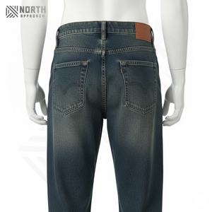 Streetwear Hip Hop Style Lightweight Denim <b>Baggy</b> <b>Jeans</b> for Men Mid Waist Quick Dry Light Wash - Product Image 5