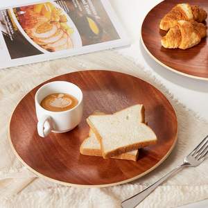 ถาดเสิร์ฟทรงกลมทำมือ ถาดตกแต่งสำหรับตกแต่งบ้าน ถาดวางบนเคาน์เตอร์ครัวสำหรับงานปาร์ตี้ ทำด้วยมือ ปรับแต่งได้ - Product Image 6