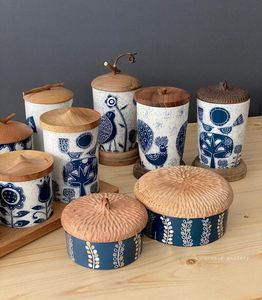 Boîte à épices de table en bois naturel imprimée de qualité supérieure en bois avec compartiments séparés pour épices et boîte à fruits secs - Product Image 5