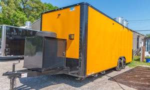 Remolques conducibles de camiones de comida rápida móviles totalmente equipados con cocina completa para entrega rápida - Product Image 3