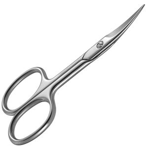 EasyNail 1pcs set Miroir surface Courbe Droite Tête Professionnel Cuticule Manucure Pédicure Ongles Ciseaux sourcil Nez Cheveux - Product Image 1