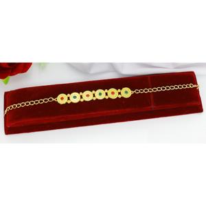 Bracelet bijoux prix de gros femmes bijoux dubai indien 24 bracelets plaqué or laiton matériel dubai bijoux indien - Product Image 5