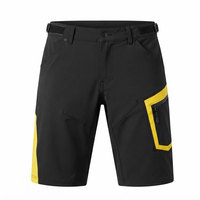Shorts cargo VTT pour hommes, multi-poches, pour le cyclisme, le VTT, les activités de plein air et le trail, personnalisables, couleur unie