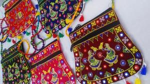 Bolso colorido de Rajasthani, regalo para ella, bolsa de regalo de dama de honor, bolsa de favor del Festival de la boda india, bolso de mujer, bolsos estuches, - Product Image 5