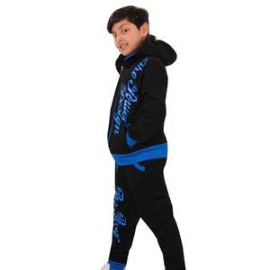 ชุดวอร์มเด็กสีดำและสีน้ำเงิน ผลิตในปากีสถาน รับสกรีนโลโก้ตามแบบ - Product Image 6