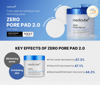 Masque en tissu OBM ZERO PORE 2.0 PAD en coton coréen nourrissant et régulateur de sébum, fabriqué en Corée