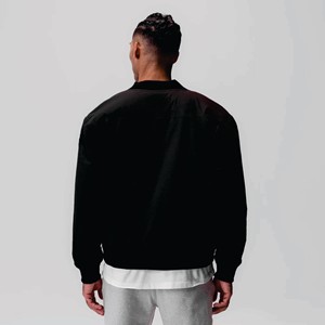 Blouson d'aviateur Letterman à logo de taille personnalisée avec patchs en chenille broderie chic blousons d'aviateur Flight Baseball - Product Image 5