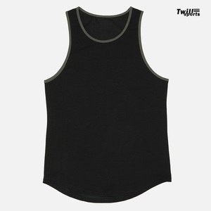 Camiseta sin mangas de fibra de bambú de algodón de alta calidad para hombre, camiseta sin mangas informal para gimnasio, transpirable, de secado rápido, para correr a granel - Product Image 1