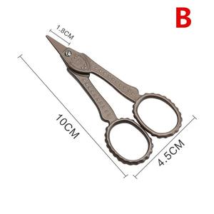 กรรไกรตัดเย็บผ้าสแตนเลสทรงตรงสไตล์ยุโรปย้อนยุคคลาสสิก 1 ชิ้น ทนทาน ใช้สำหรับงานฝีมือ DIY - Product Image 4