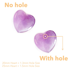 Pendentif à breloques en forme de cœur, améthyste Offre Spéciale naturelle violette - Product Image 3