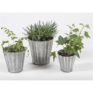 Maceta de Metal Galvanizado de Zinc, Estilo Clásico, Ligera y Resistente a la Intemperie, para Decoración de Jardín y Hogar, Venta al Por Mayor - Product Image 5