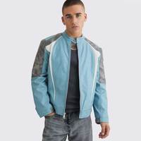 Blouson en cuir slim pour homme Hiver 2026, col montant, logo personnalisé sur le devant, design sur mesure, enduit, haute qualité, écologique, style vintage