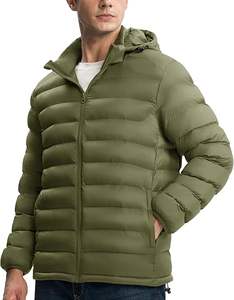 Veste d'hiver matelassée imperméable pour homme sur mesure en gros, veste légère alternative au duvet, veste matelassée chaude pour l'extérieur pour l'hiver - Product Image 5