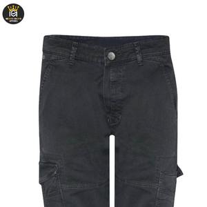 Pantalon cargo droit solide respirant taille mi-haute Fitness Sports Homme Haute qualité Multi-poches Tactique Polyester/Coton - Product Image 4