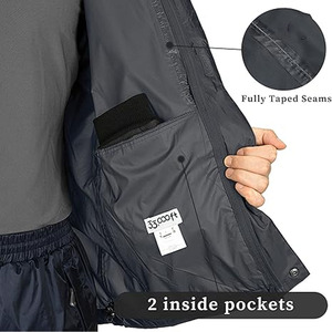 Nueva chaqueta impermeable ligera para hombre con capucha y ropa informal cargada por Dress Sports - Product Image 5