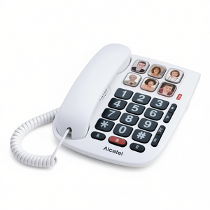 Teléfono con Cable ALCATEL TMAX 10, Versión del Reino Unido, Blanco, con Botones Grandes - Product Image 2