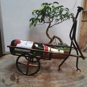 Decorative Iron Wine <b>Rack</b> For Home Bar Display Perfect For Organizing Wine <b>Bottles</b> With Elegant Modern Design Style - Product Image 1