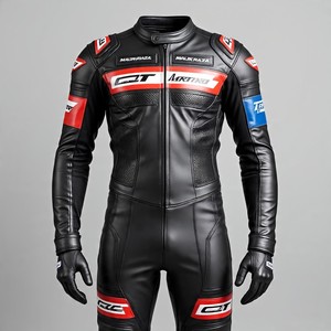 Combinaison en cuir de moto à coupe spécifique pour hommes | Protection du cycliste masculin | Couleurs personnalisées élégantes - Product Image 6