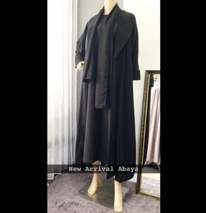 Khawla Abaya para adultos transpirable sin costuras hecho a mano antiarrugas poliéster Muslimah vestido talla única para uso de oración - Product Image 1