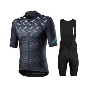 Combinaison de cyclisme de triathlon à manches courtes respirante pour femmes Bibi Shorts Jersey Set avec des caractéristiques de confort Uniforme de cyclisme - Product Image 2