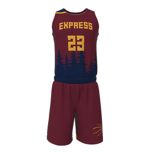 Concevez Votre Propre Ensemble d'Uniformes de Basketball Personnalisés, Uniformes de Basketball de Haute Qualité pour Adultes, Ensemble Complet pour Équipe, Respirant et Anti-Transpiration - Product Image 1