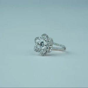 Anillo de diamante cultivado en laboratorio Premium corte redondo VS1 claridad IGI SGL certificado Oro rosa oro plata proveedor mayorista - Product Image 1