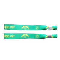 Bracelets en satin RFID tissés en polyester/coton/RPET/bambou, imperméables, sportifs, avec logo personnalisé, pour événements et fêtes