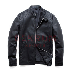 Best Quality Leather <b>Jackets</b> for <b>Men</b> Zipper <b>Jacket</b> Stand Collar in All Colors Sizes <b>Men</b> Leather <b>Jackets</b> - Product Image 1
